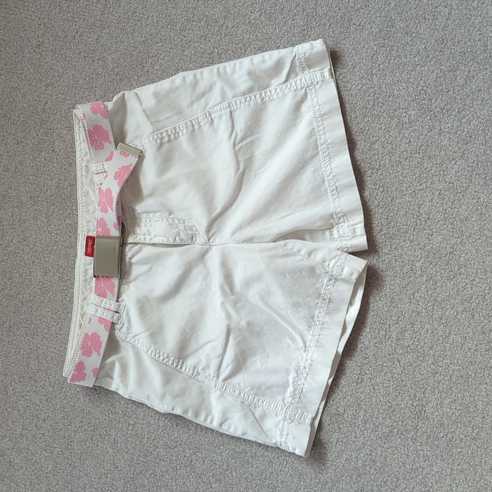 Esprit 100% Cotton Shorts with Pink Floral Belt